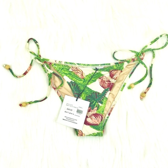 Somedays Lovin Palm Print Bikini Bottom - Picture 2 of 7